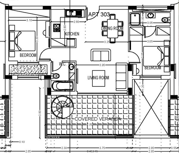 Penthouse w agios-spyridon, Cypr, 78.00m² - obraz 13