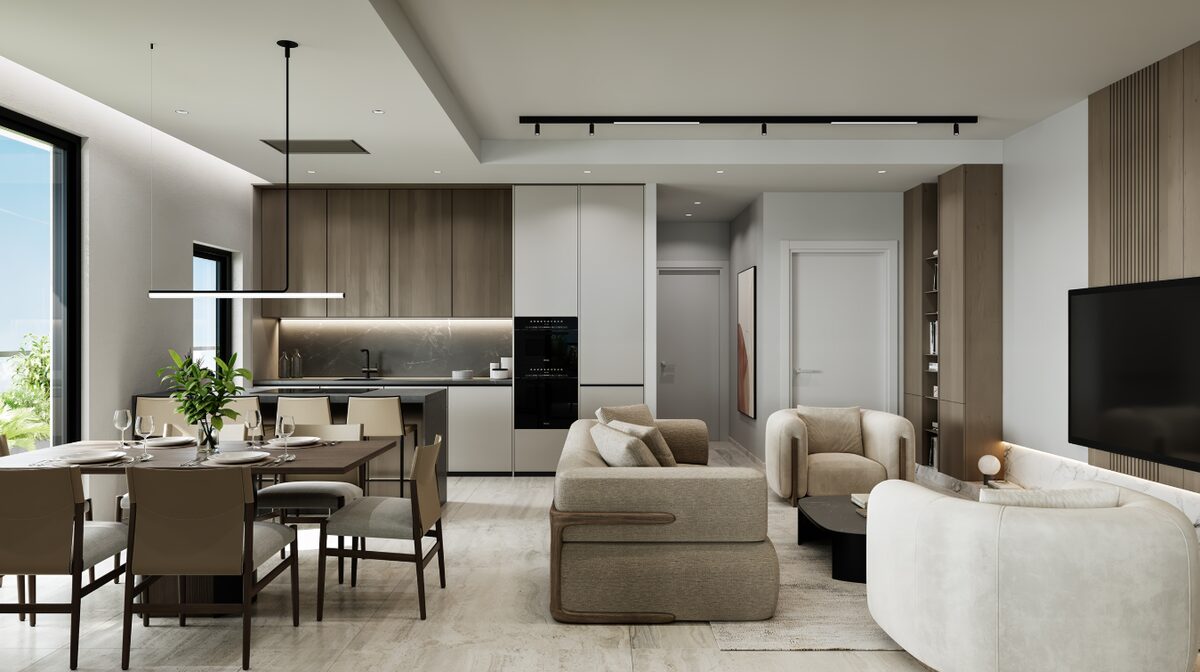 Apartament z 2 sypialniami, 77.00m² w agios-athanasios, Cypr [ID: 0602-244034]
