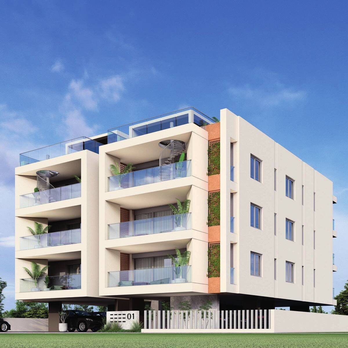 Квартира с 2 спальнями, 82.40м² в aradippou, Кипр [ID: 0602-244892]