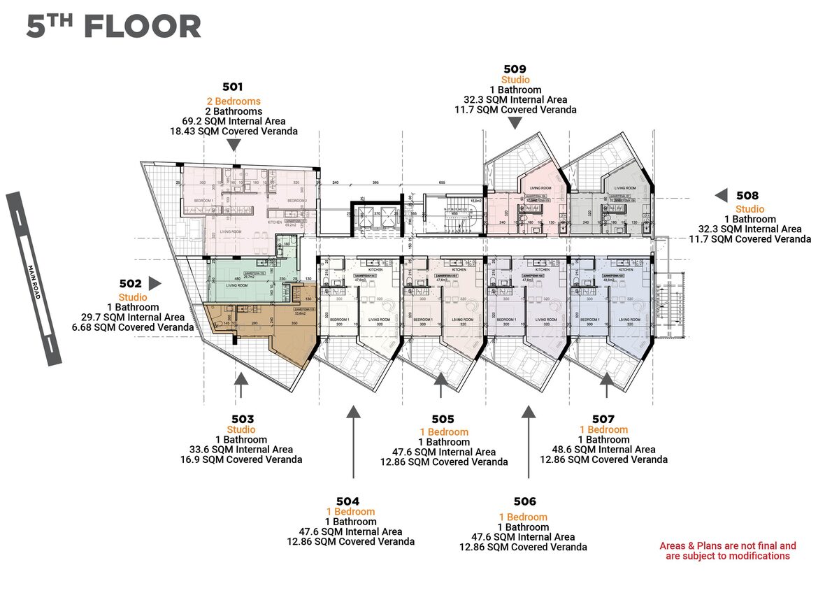Студії, 69.00м² в finikoudes, Кіпр [ID: 0602-245157]