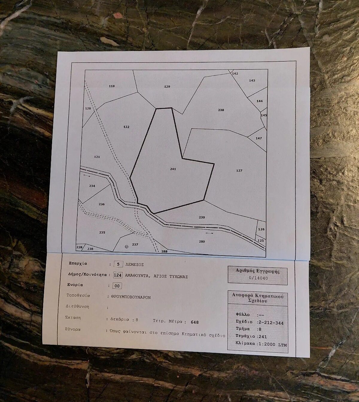 Земля в agios-tychon, Кипр [ID: 0602-245964]