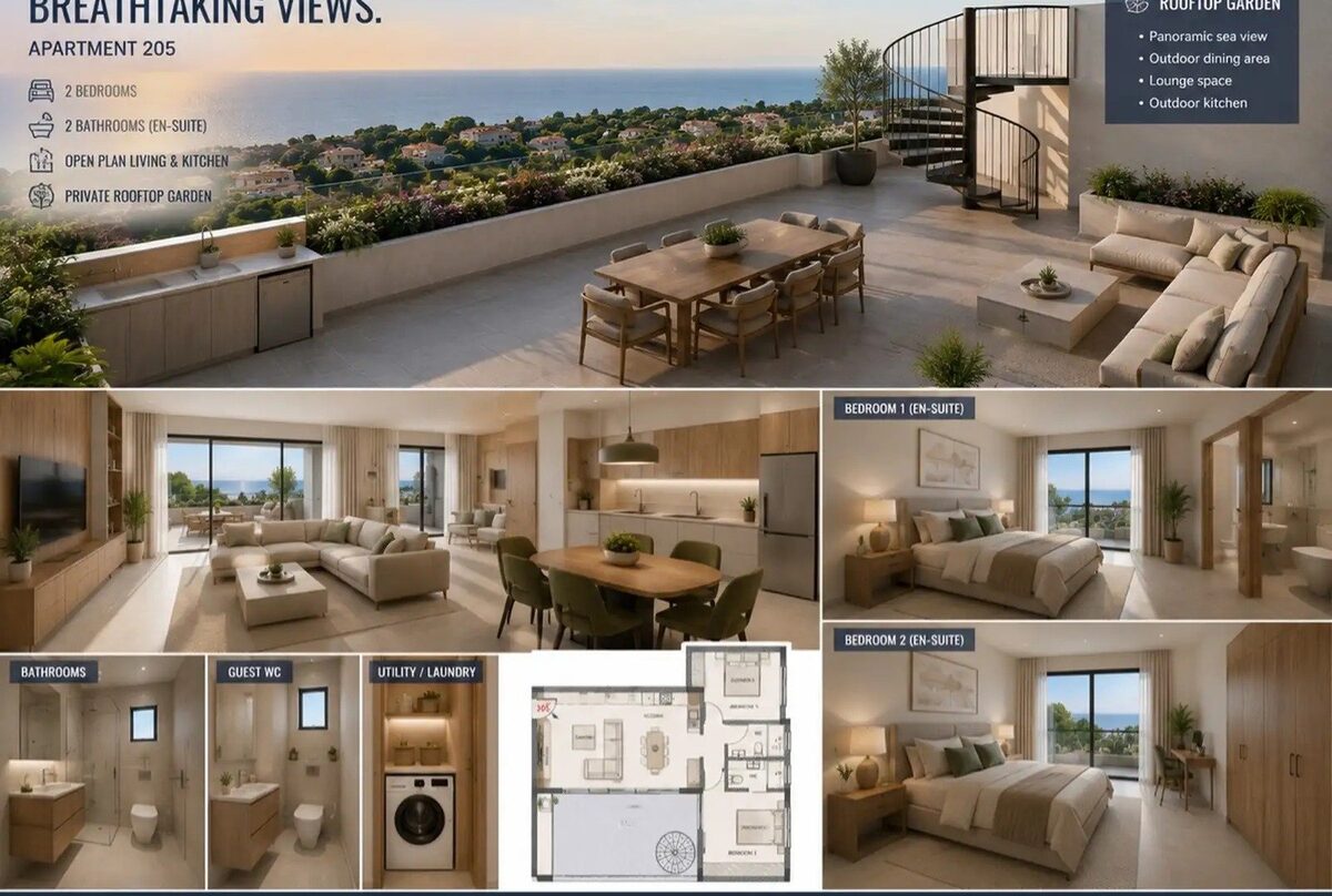 Пентхаус с 2 спальнями, 83.00м² в ypsonas, Кипр [ID: 0602-246067]