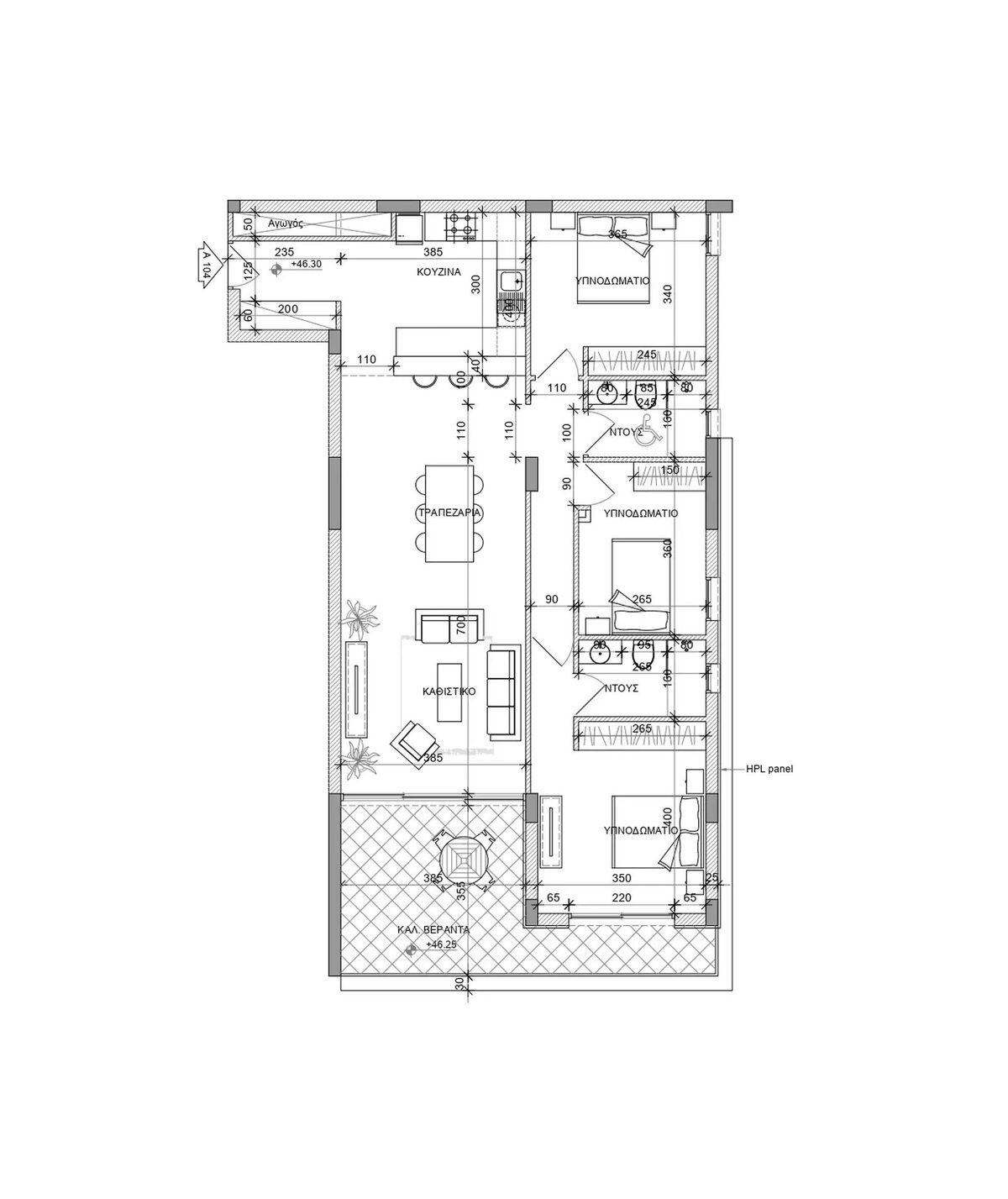 Квартира с 3 спальнями в agios-athanasios, Кипр [ID: 0602-246312]