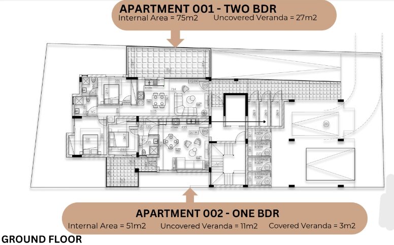 Apartment with 2 bedrooms, 81.00m² in petrou-kai-pavlou, Cyprus [ID: 0602-246405]