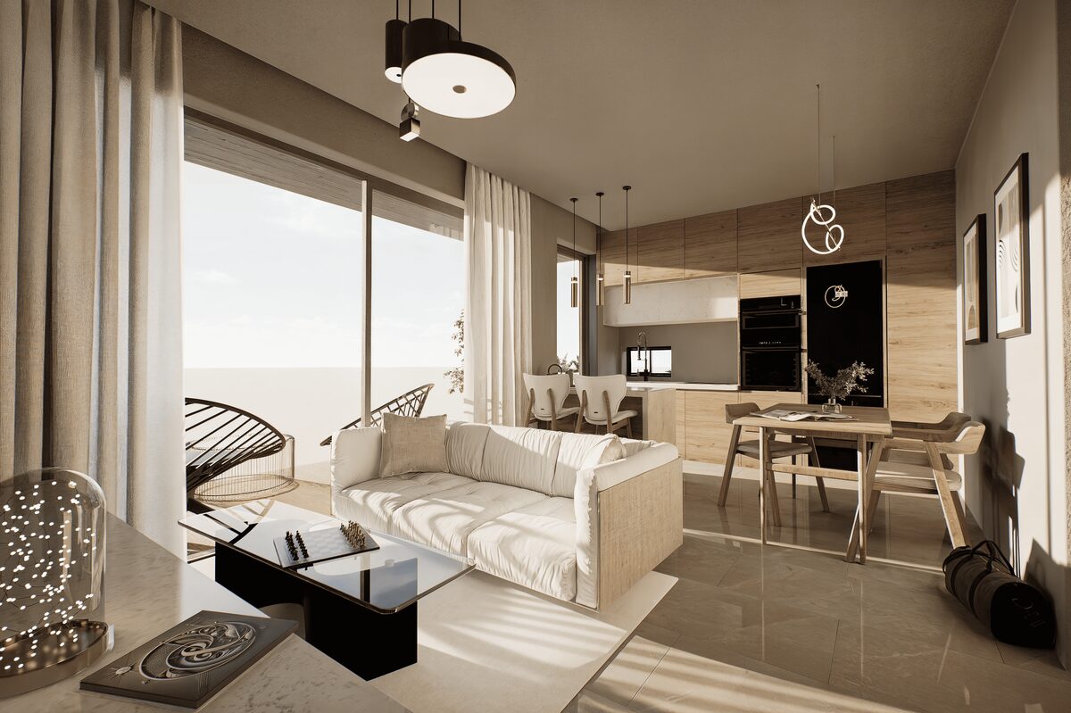 Apartament z 2 sypialniami, 75.00m² w universal, Cypr [ID: 0602-248343]