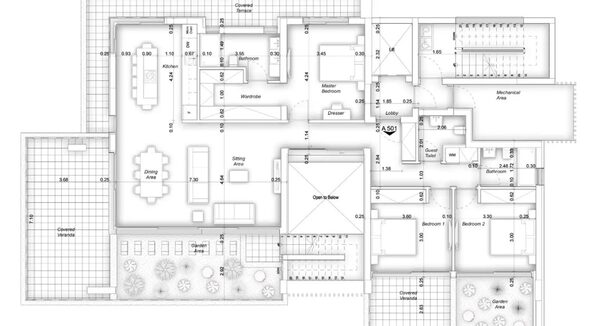 Penthouse w germasogeia-tourist-area, Cypr, 250.00m² - obraz 5