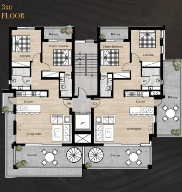 Квартира в zakaki, Кіпр, 50.00м² - зображення 9