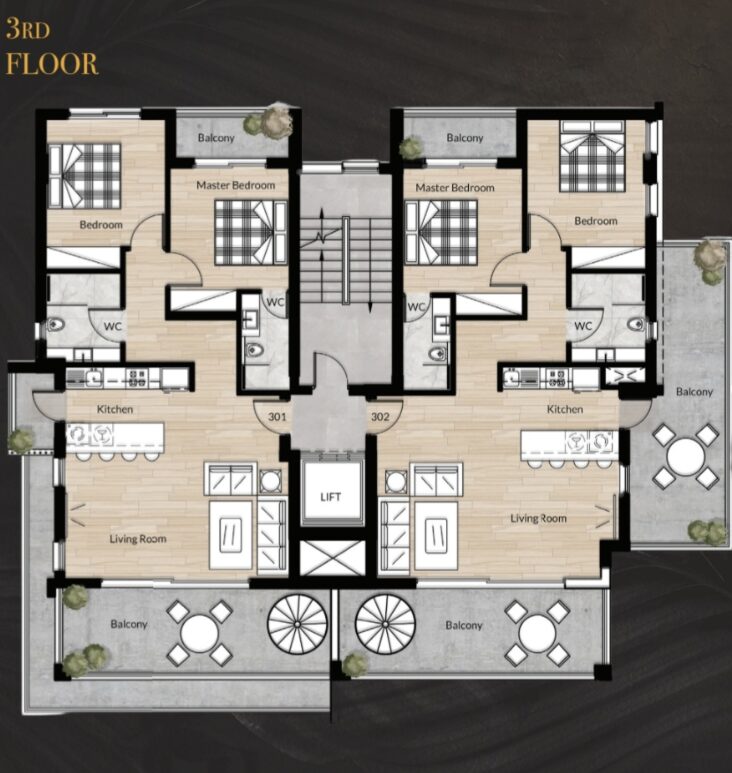 Квартира з 1 спальнею, 52.00м² в zakaki, Кіпр [ID: 0602-248821]