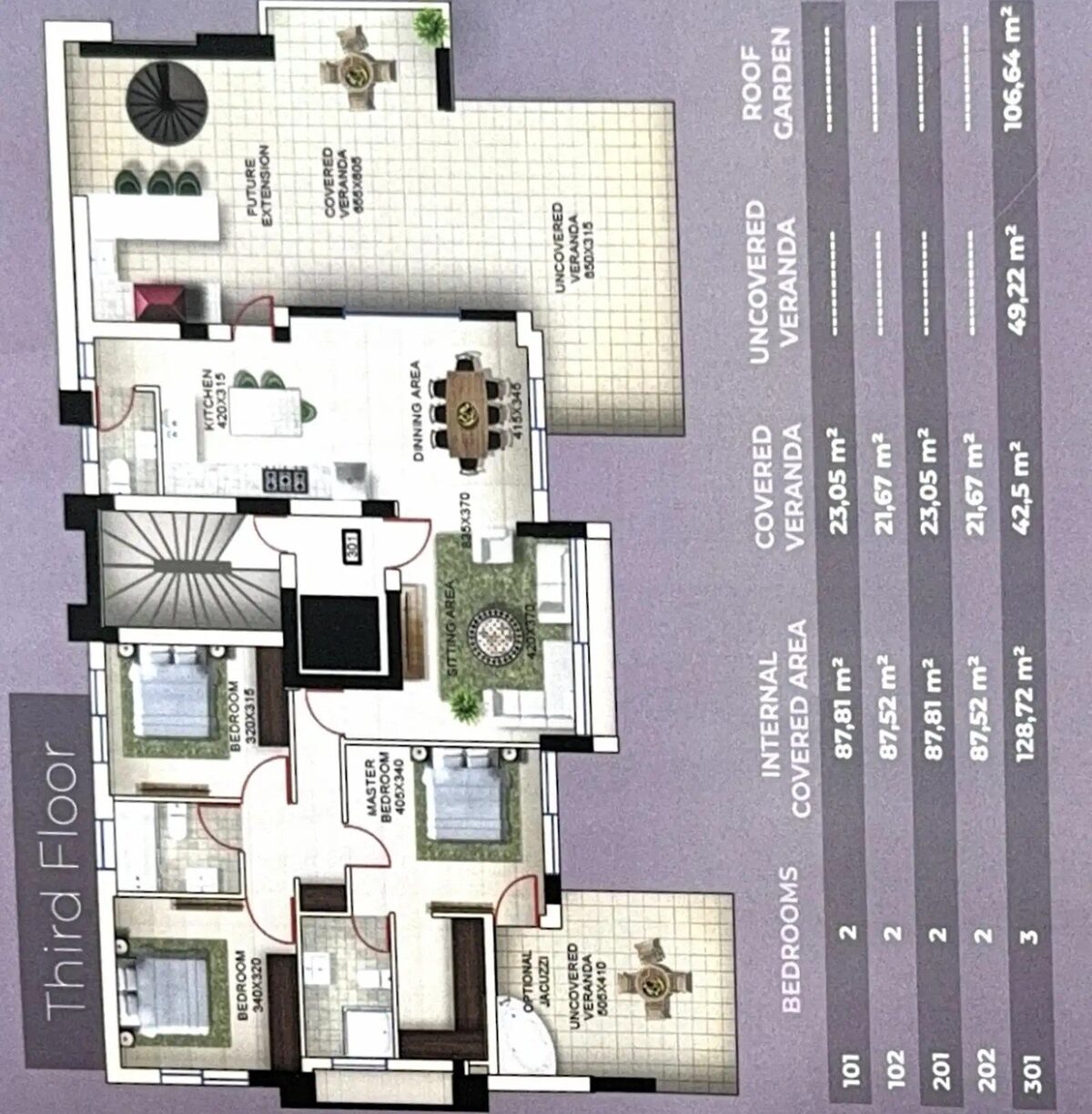 Пентхаус с 3 спальнями, 128.72м² в agios-athanasios, Кипр [ID: 0602-248877]