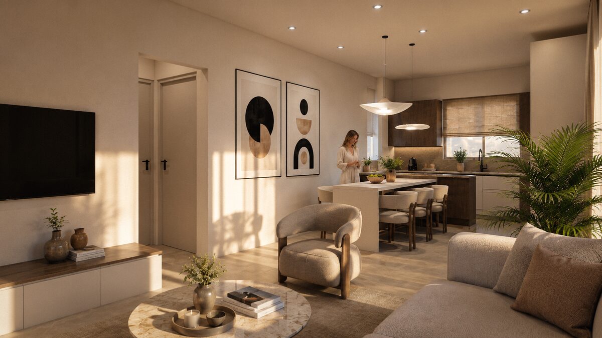 Квартира з 2 спальнями, 77.00м² в universal, Кіпр [ID: 0602-249088]