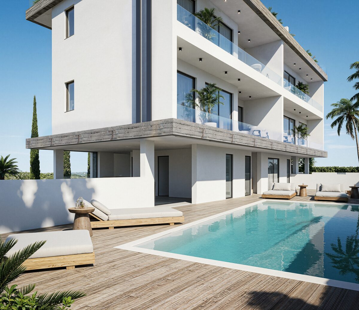 Apartament z 2 sypialniami, 76.00m² w kissonerga, Cypr [ID: 0602-249090]