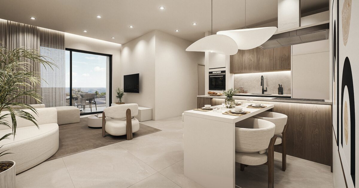 Apartament z 2 sypialniami, 76.00m² w kissonerga, Cypr [ID: 0602-249090]