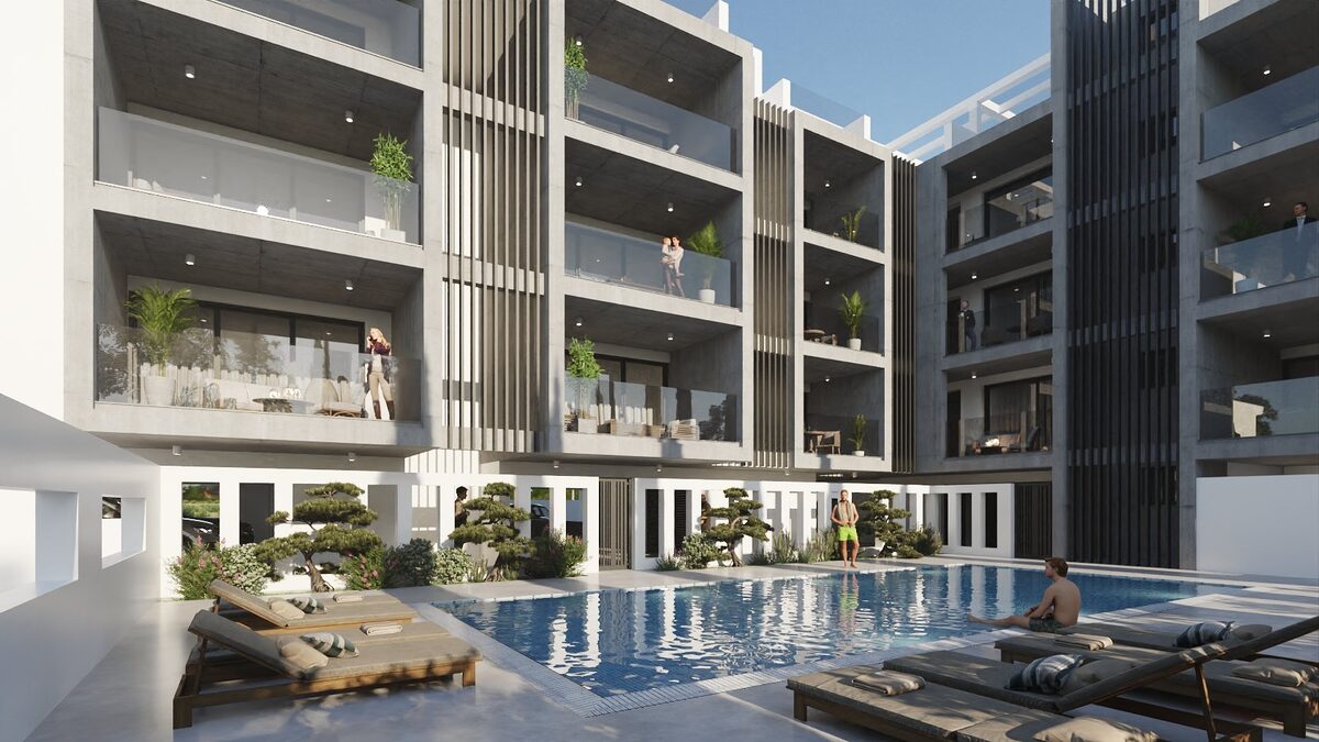 Apartament z 1 sypialnią, 50.00m² w aradippou, Cypr [ID: 0602-249294]
