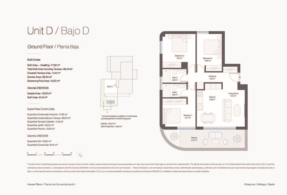 Апартаменти з 3 спальнями, 91м² в Естепона, Іспанія [ID: 0137-SP1903]