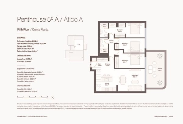 Пентхаус в Естепона, Іспанія, 112м² - зображення 22