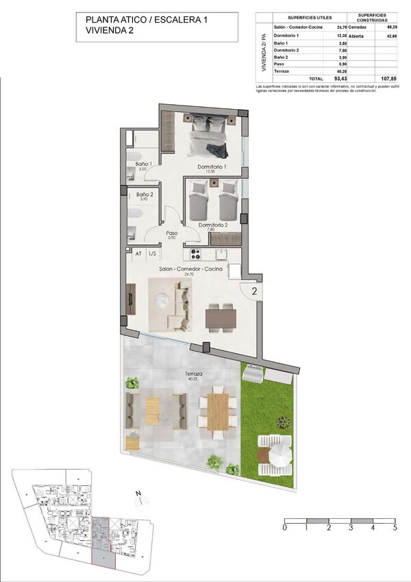 Пентхаус в Санта-Пола, Іспанія, 107м² - зображення 11