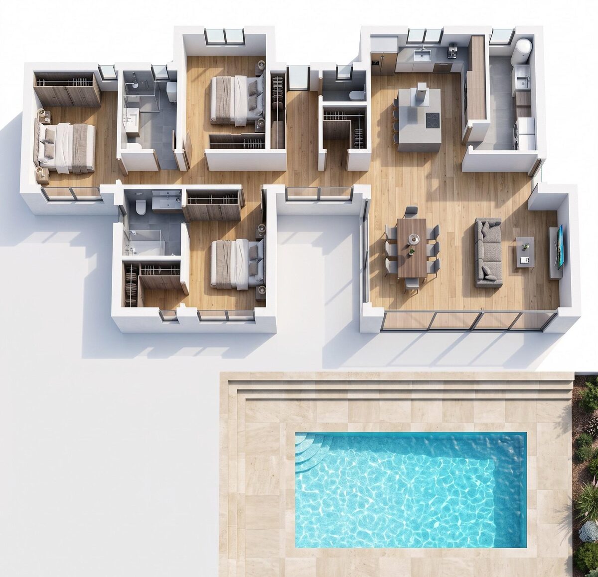 Willa z 3 sypialniami, 163m² w la-romana, Hiszpania [ID: 0137-N10036]