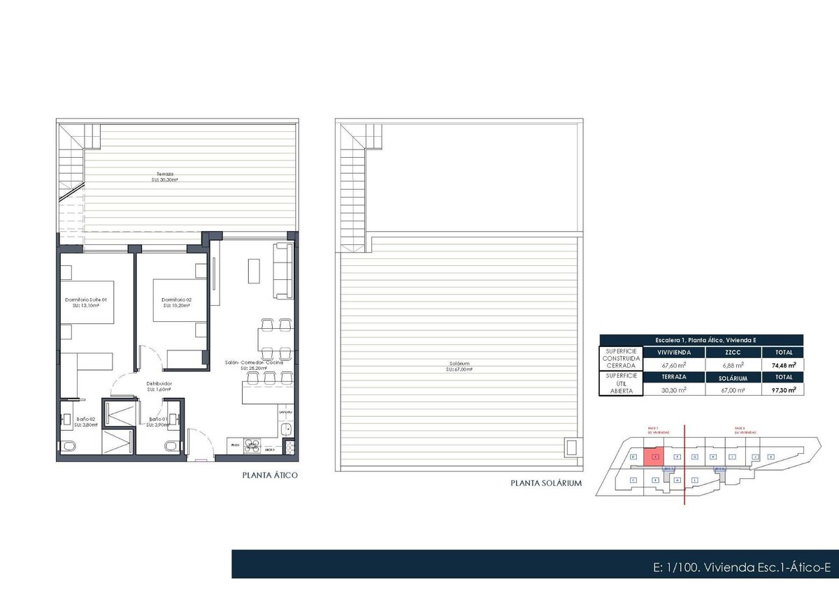 Пентхаус с 2 спальнями, 67м² в Форментера-дель-Сегура, Испания [ID: 0137-N10075]