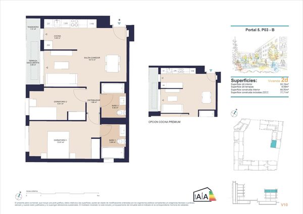 Пентхаус в Аликанте, Испания, 66м² - изображение 10