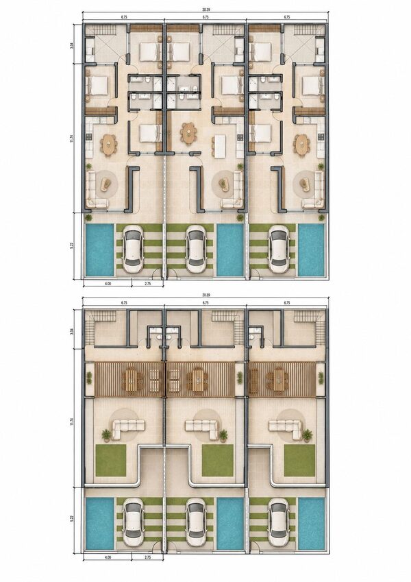 Таунхаус в Сан-Педро-дель-Пинатар, Испания, 96м² - изображение 17