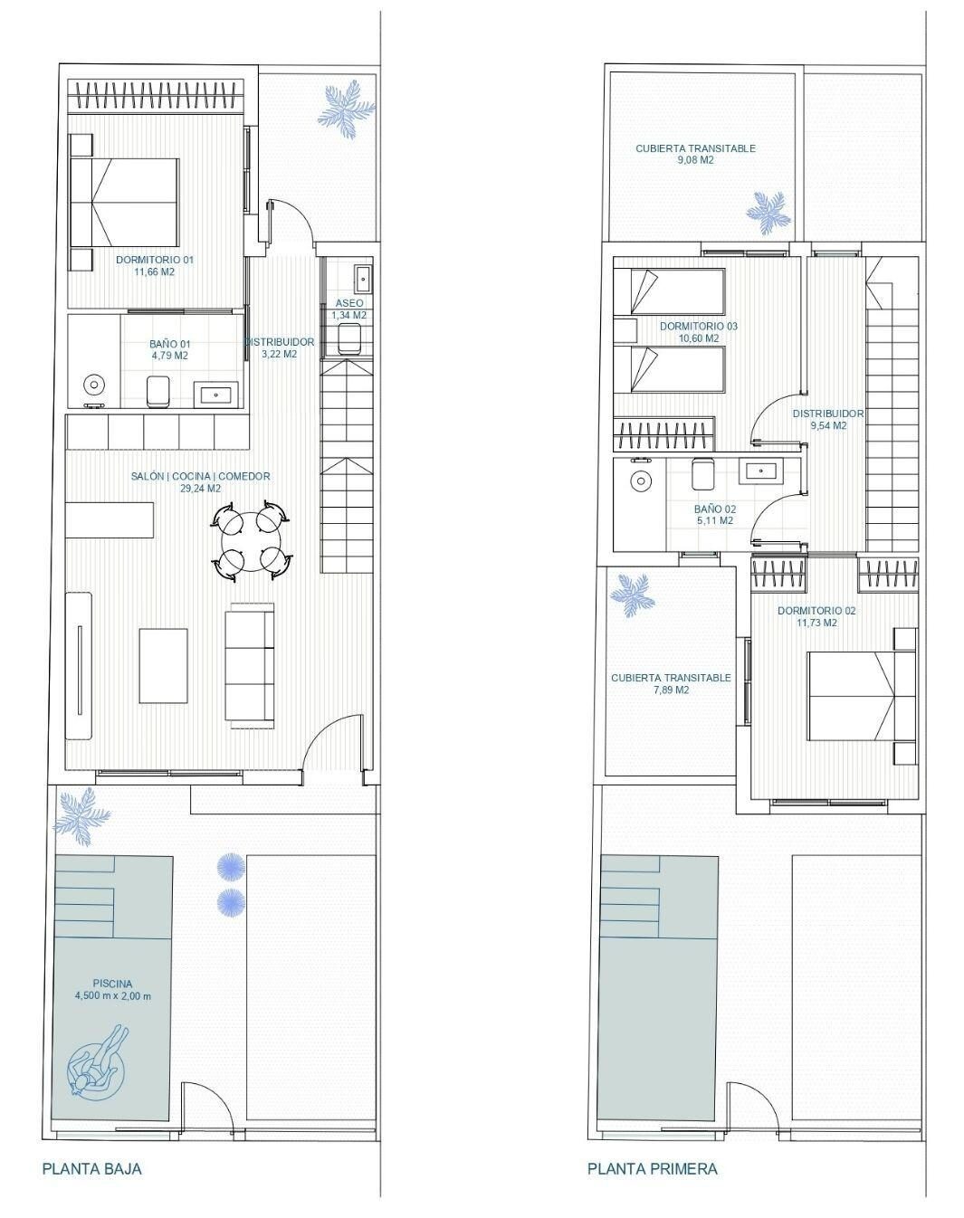 Таунхаус с 3 спальнями, 106м² в Торре-Пачеко, Испания [ID: 0137-N10060]