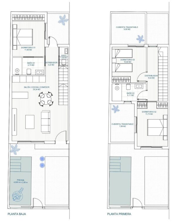 Таунхаус в Торре-Пачеко, Испания, 106м² - изображение 7