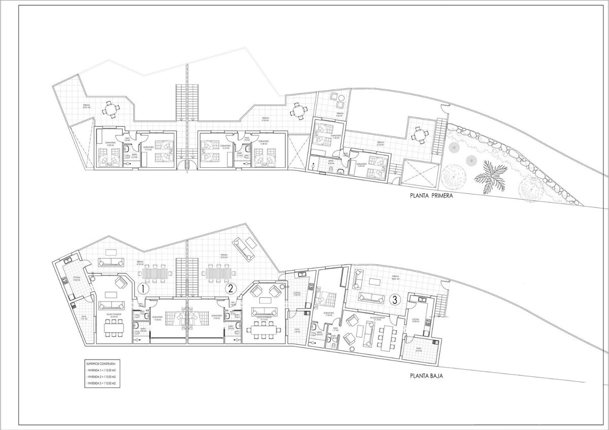 Таунхаус с 3 спальнями, 110м² в turre, Испания [ID: 0137-N10054]