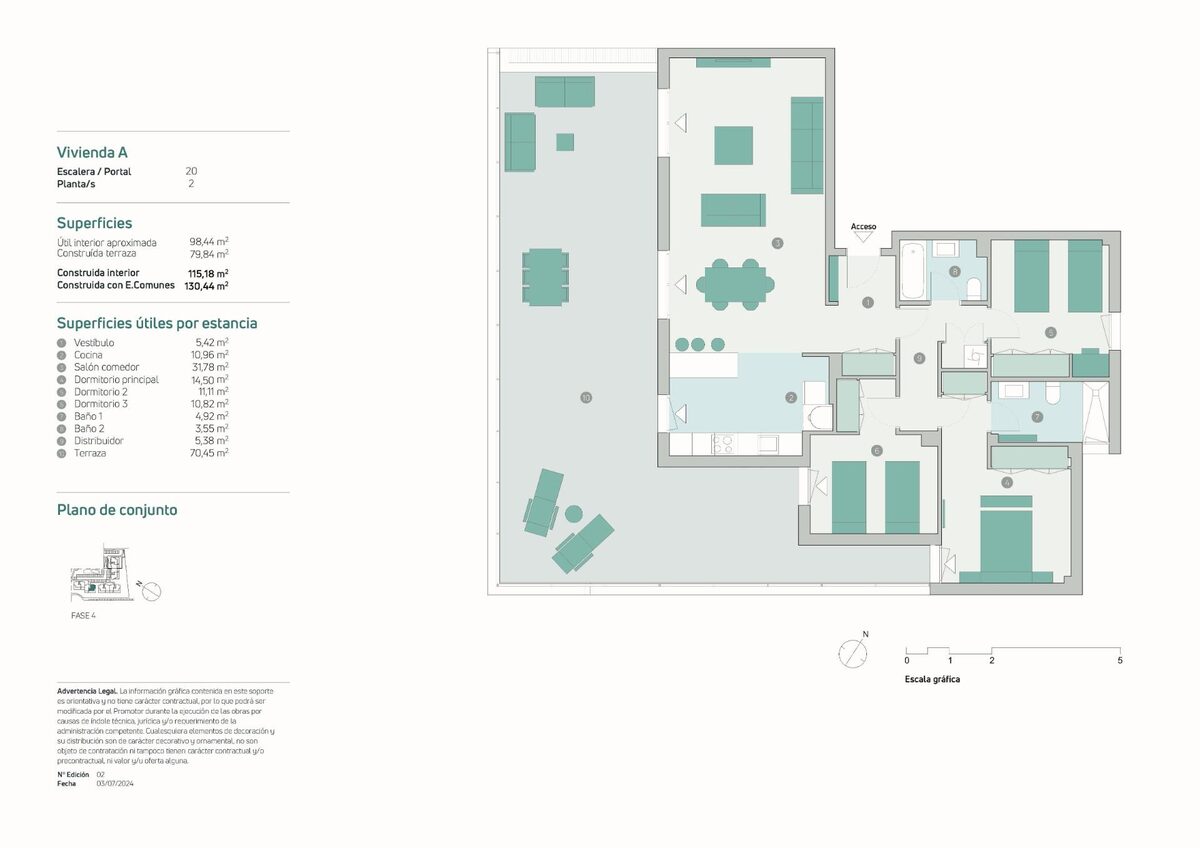 Пентхаус с 3 спальнями, 115м² в Эстепона, Испания [ID: 0137-SP0464]
