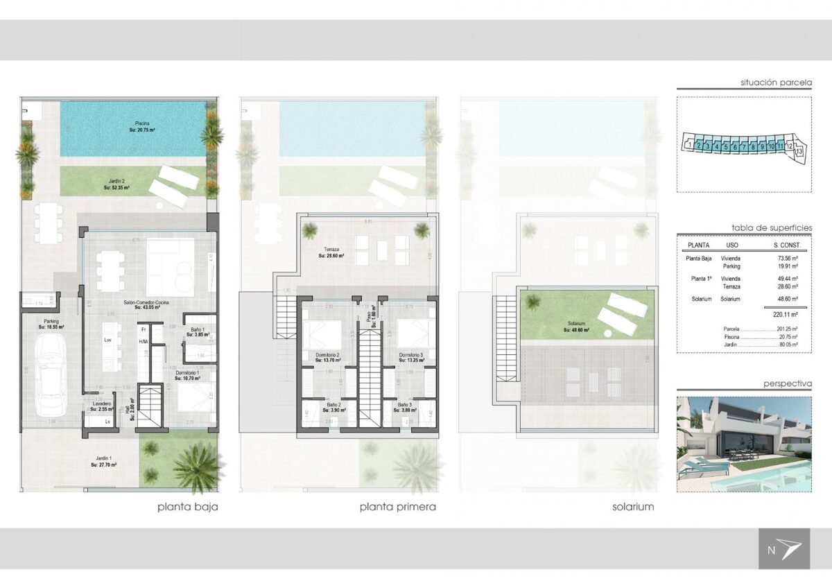 Таунхаус с 3 спальнями, 220м² в Сан-Хавьер, Испания [ID: 0137-N6446]