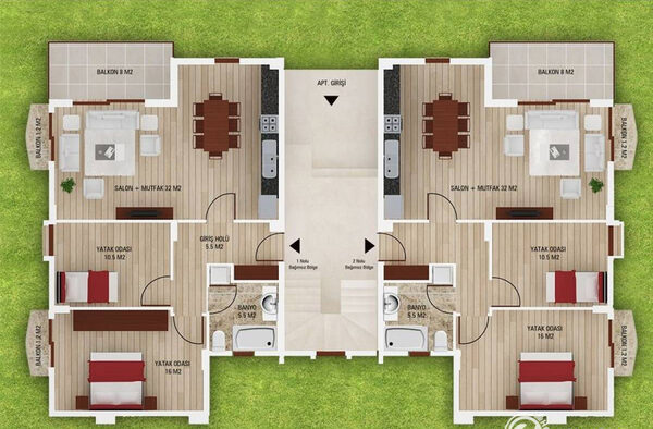 Квартира в Мармарис, Туреччина, 92м² - зображення 3