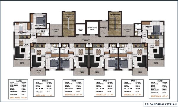 Apartament w Alanya, Turcja, 51m² - obraz 14