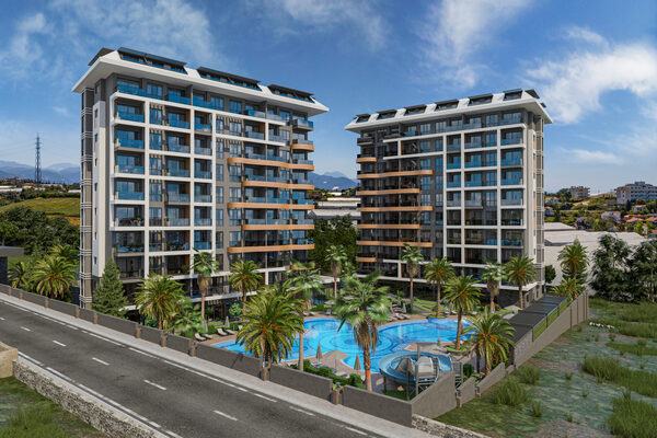 Апартаменти 1 спальня 57 м² в Аланії, Туреччина
