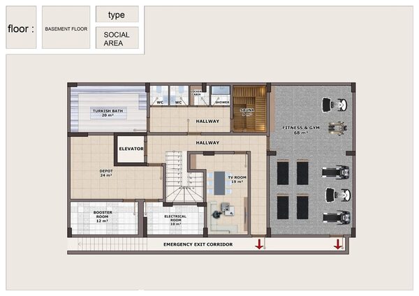 Квартира в Аланія, Туреччина, 60м² - зображення 10