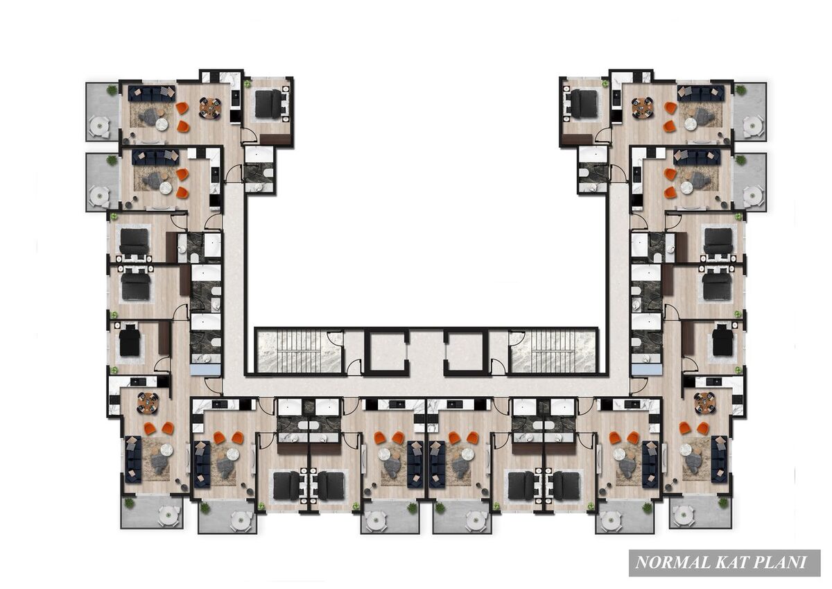 Квартира з 1 спальнею, 44м² в Аланія, Туреччина [ID: 0301-104949]