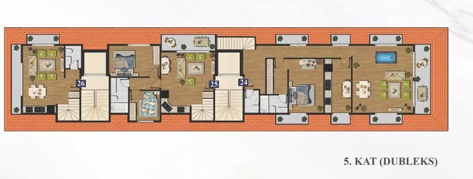 Квартира з 1 спальнею, 67м² в Аланія, Туреччина [ID: 0301-104959]