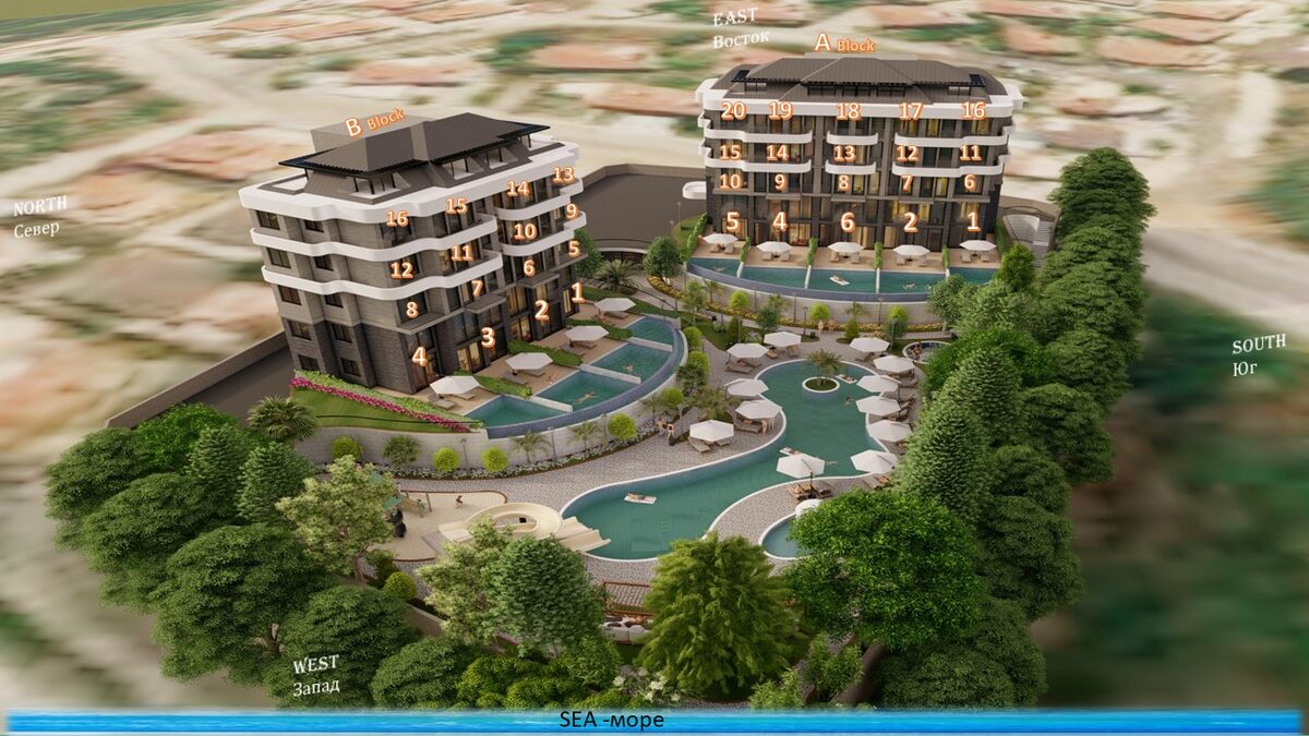 Квартира з 1 спальнею, 55м² в Аланія, Туреччина [ID: 0301-104961]