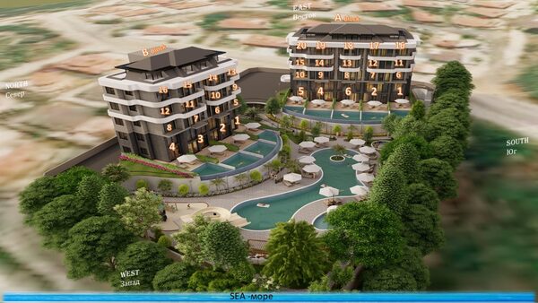 Квартира в Аланія, Туреччина, 55м² - зображення 11
