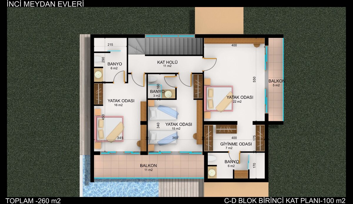 Вілла з 4 спальнями, 260м² в Мармарис, Туреччина [ID: 0301-104966]