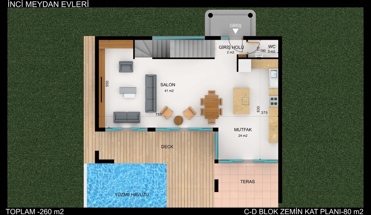 Вілла з 4 спальнями, 260м² в Мармарис, Туреччина [ID: 0301-104966]