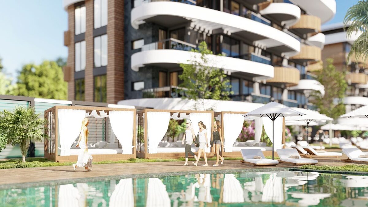 Apartament z 1 sypialnią, 45m² w Alanya, Turcja [ID: 0301-104972]