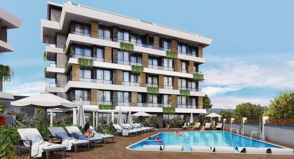 Апартаменти 1 спальня 42 м² в Аланії, Туреччина