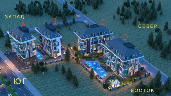 Квартира в Аланія, Туреччина, 55м² - зображення 2