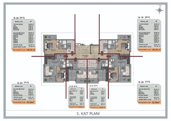 Квартира в Аланія, Туреччина, 44м² - зображення 13