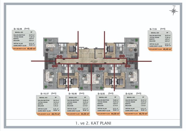 Квартира в Аланія, Туреччина, 44м² - зображення 11