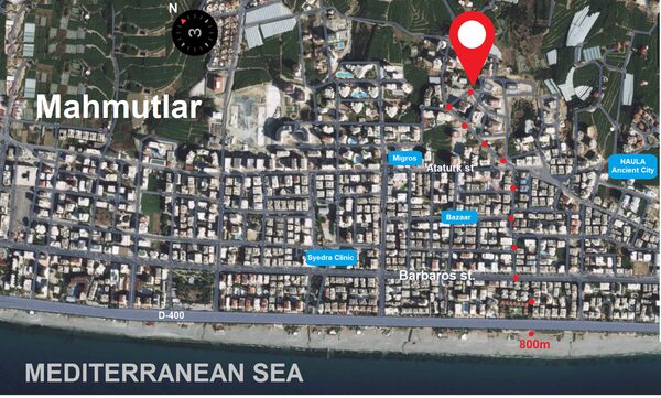 Квартира в Аланія, Туреччина, 51м² - зображення 15