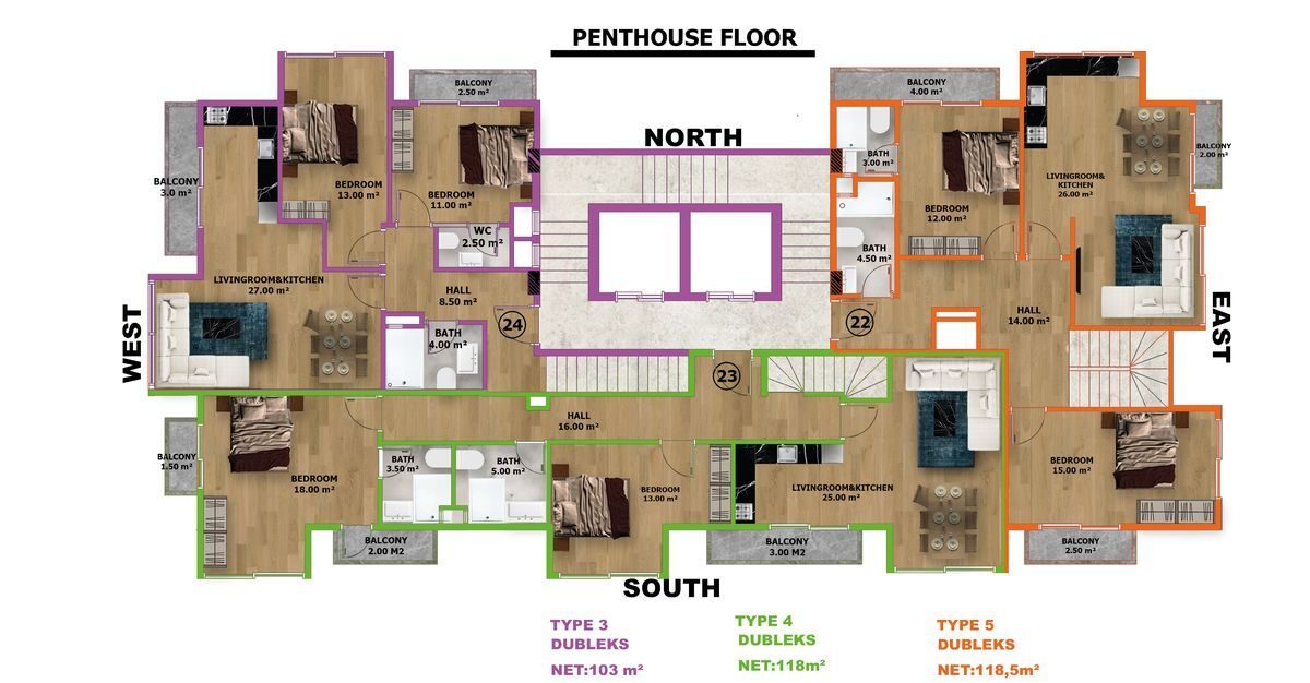Квартира с 1 спальней, 62м² в Алания, Турция [ID: 0301-105104]