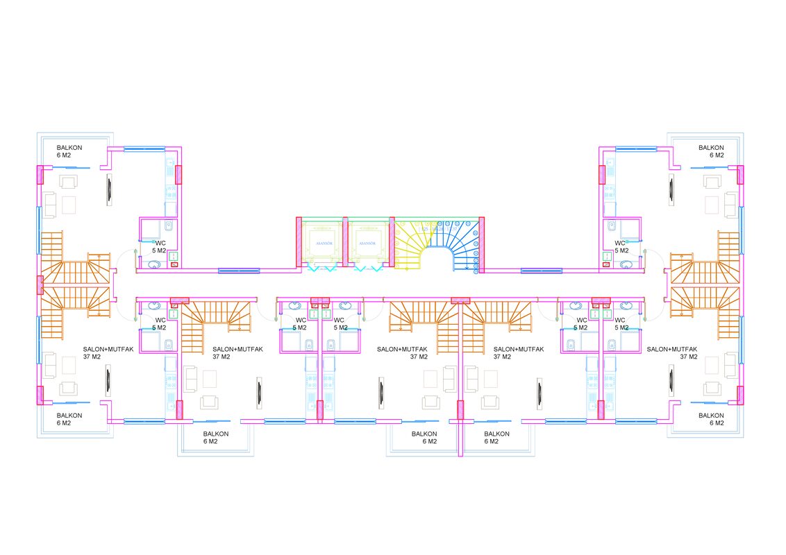 Квартира з 2 спальнями, 48м² в Аланія, Туреччина [ID: 0301-105127]