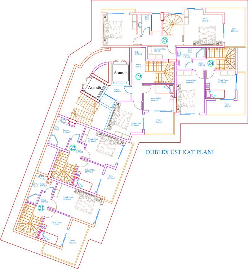 Квартира с 2 спальнями, 46м² в Алания, Турция [ID: 0301-105130]
