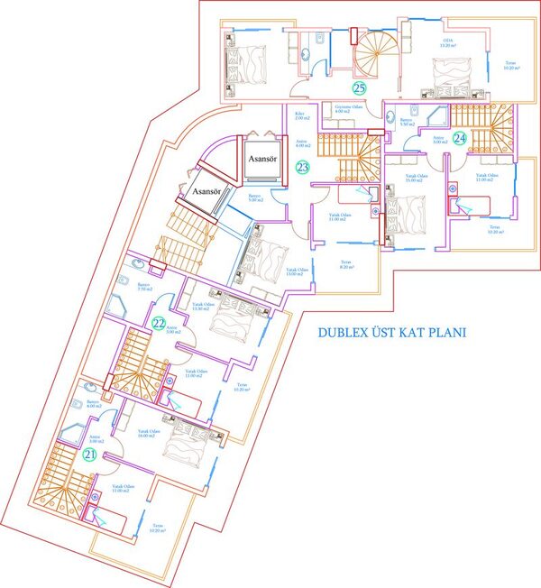 Квартира в Алания, Турция, 46м² - изображение 11