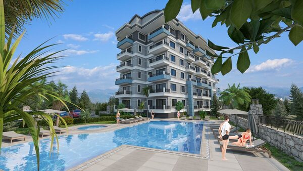 Апартаменты 1 спальня 62 м² в Аланье, Турция